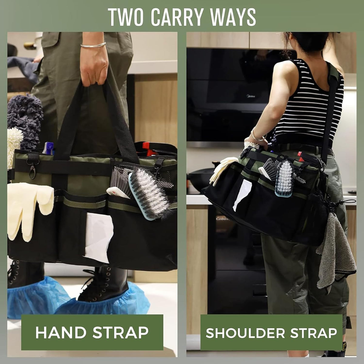 Cleaning tools, handbags, deep cleaning, housekeeping services, cleaning bags, butler's car storage bags (Pink)