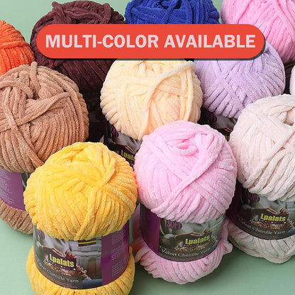 Baby Blanket Yarn for Crocheting Soft, #6 Pink Super Bulky Chenille Yarn