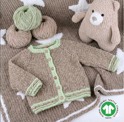 BabyPure Organic Cotton Yarn – 100% Organic Cotton – Made with GOTS Certified Cotton – Soft Baby Yarn – 3 or 6 Skein Pack (3, Warm Peach)