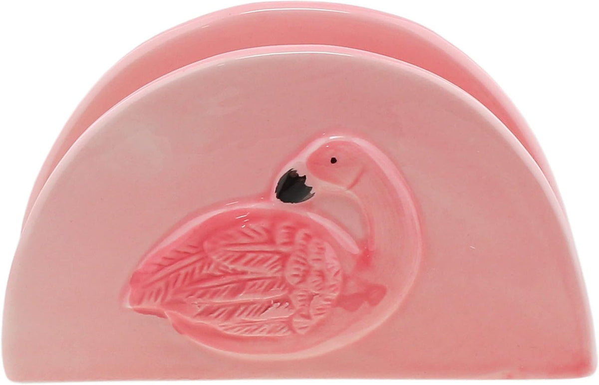 Pink Flamingo Standing Napkin Holder for Table