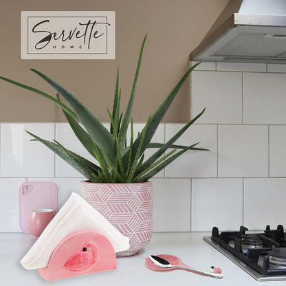 Pink Flamingo Standing Napkin Holder for Table