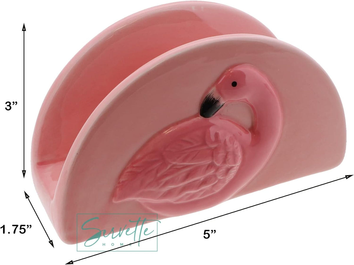 Pink Flamingo Standing Napkin Holder for Table