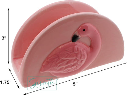 Pink Flamingo Standing Napkin Holder for Table