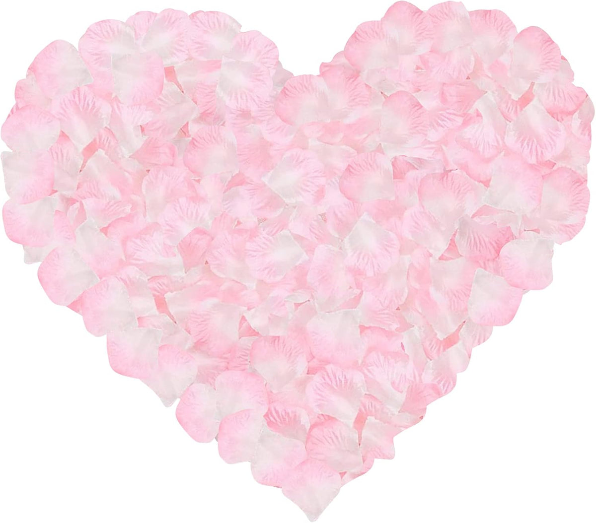 1000 Pcs Artificial Silk Rose Petals Decoration Wedding Party Color Light Pink & White