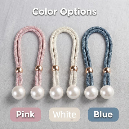 2 Pack Curtain Tiebacks Handmade Decorative Curtain Holdbacks Rope Outdoor Farmhouse Tie Backs for Curtains Curtain Holders for Drapes Home Office Hotel Decor (Pink)