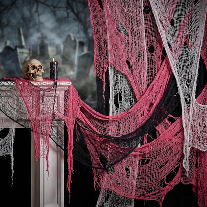 9 Pack Halloween Creepy Cloth, 72'' x 30'' Spooky Gauze Decoration