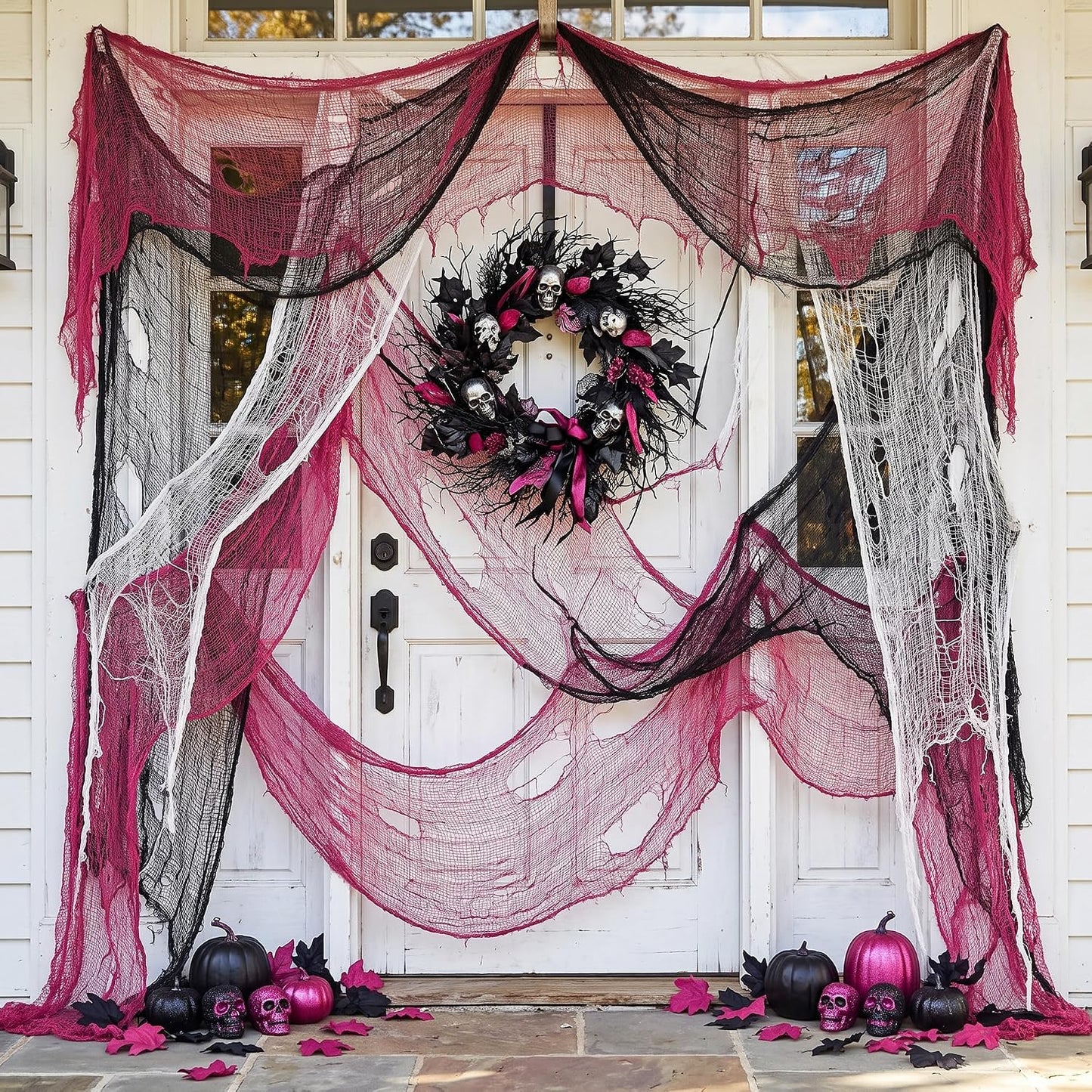 9 Pack Halloween Creepy Cloth, 72'' x 30'' Spooky Gauze Decoration