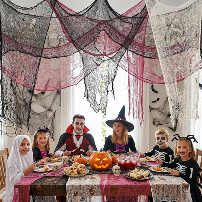 9 Pack Halloween Creepy Cloth, 72'' x 30'' Spooky Gauze Decoration