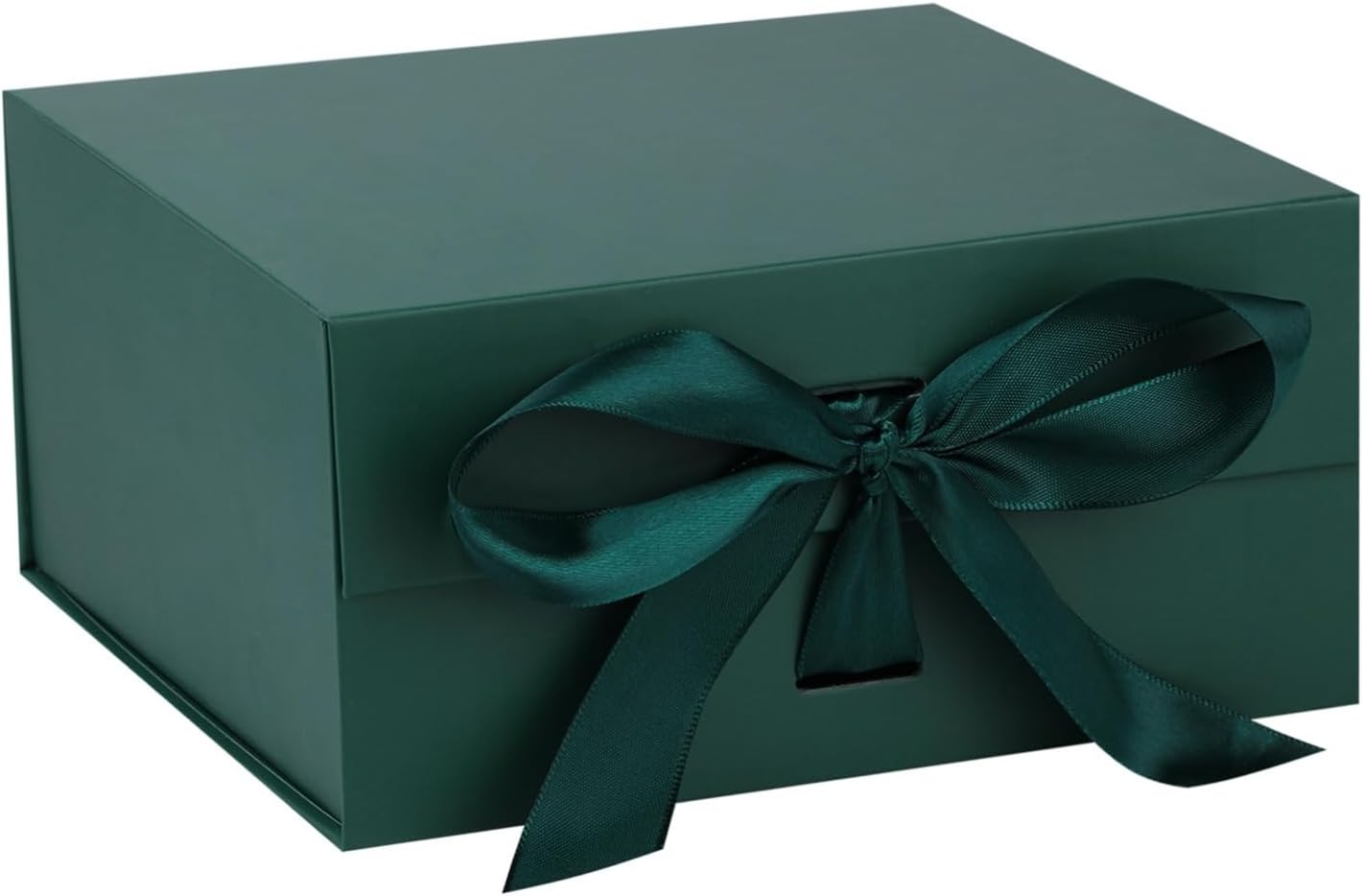 OEMVALATY Small Gift Box,6x6x3 Inches Green Gift Boxes with Lids for Presents with Magnetic Closure and Ribbon for Wedding,Birthday