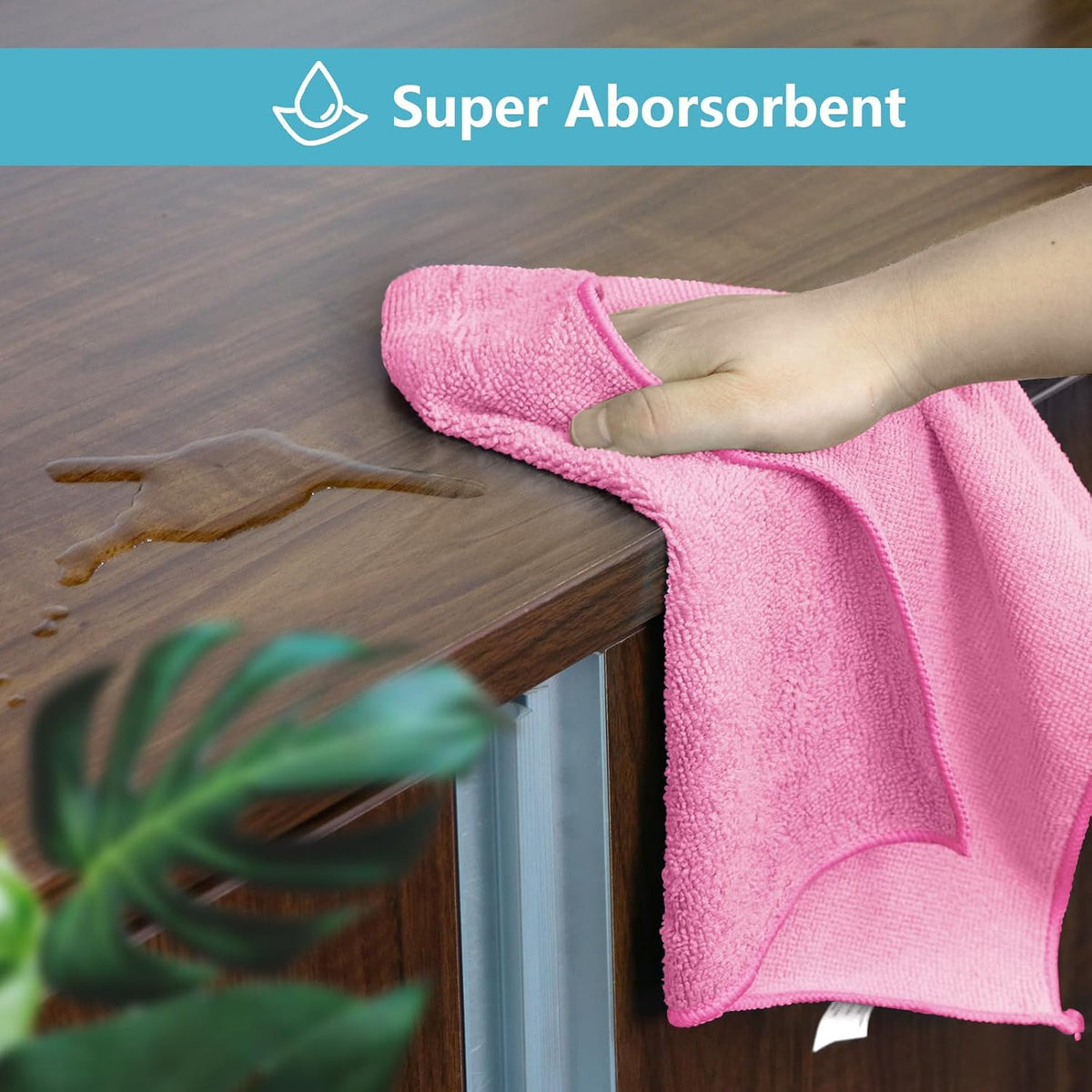50PK Microfiber Cleaning Cloth, Cleaning Rag for Home, 11.5x11.5in