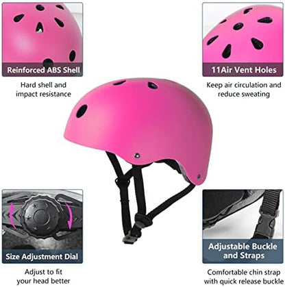 Skateboard Helmet Impact Resistance Ventilation for Youth & Adults