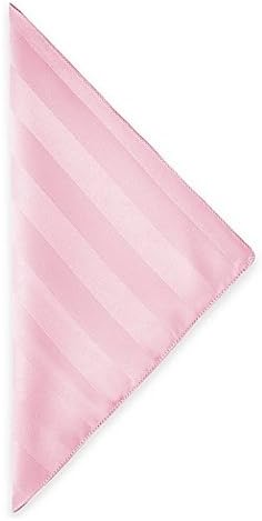 17x17-Inch Satin-Stripe Cloth Napkins, Pink, Set of 120