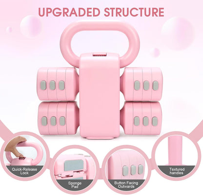 Adjustable 2-in-1 Convertible Kettlebell & Dumbbells