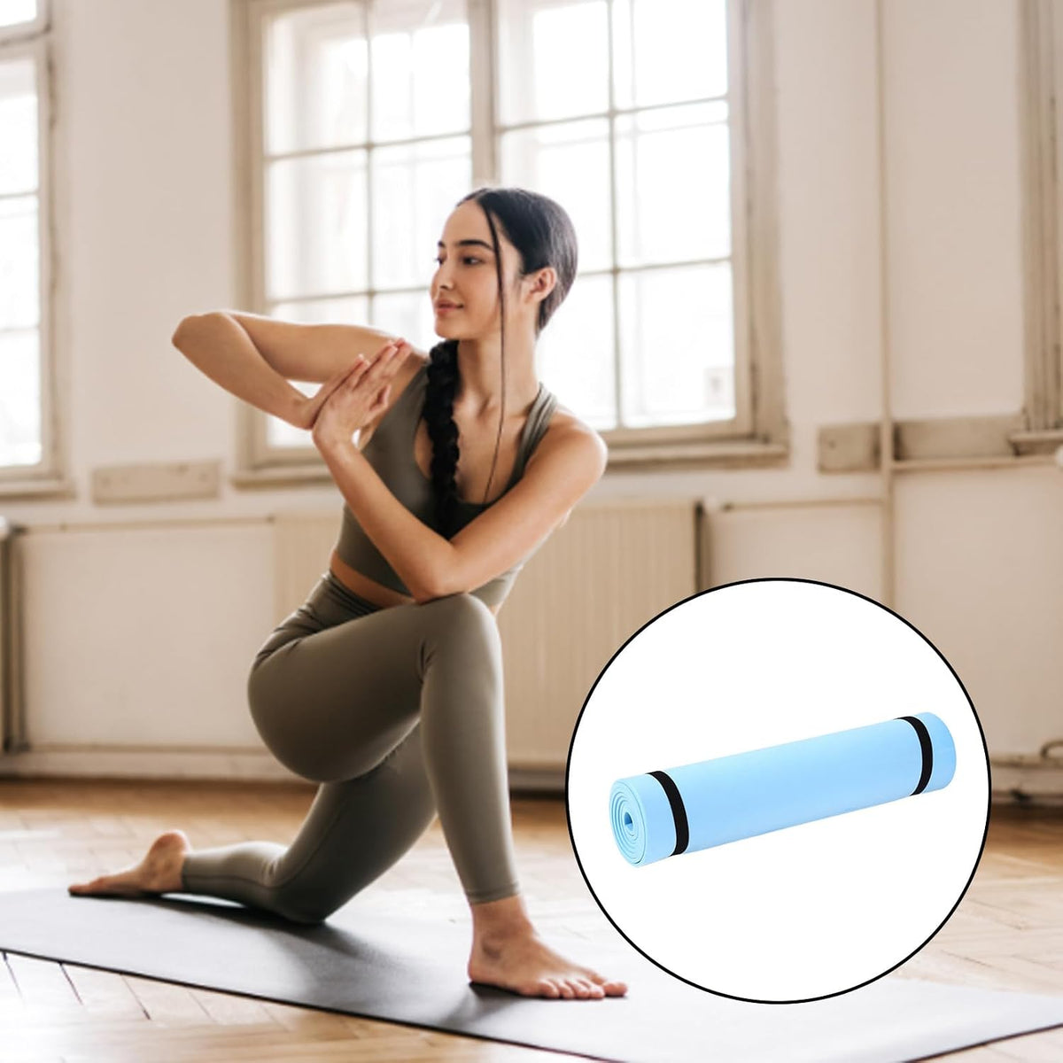 Sports Fitness Mat Exercise Body Building Blanket Nonslip Exercise Pad Gymnastics Mat Fitness Equipment Sports Supplies