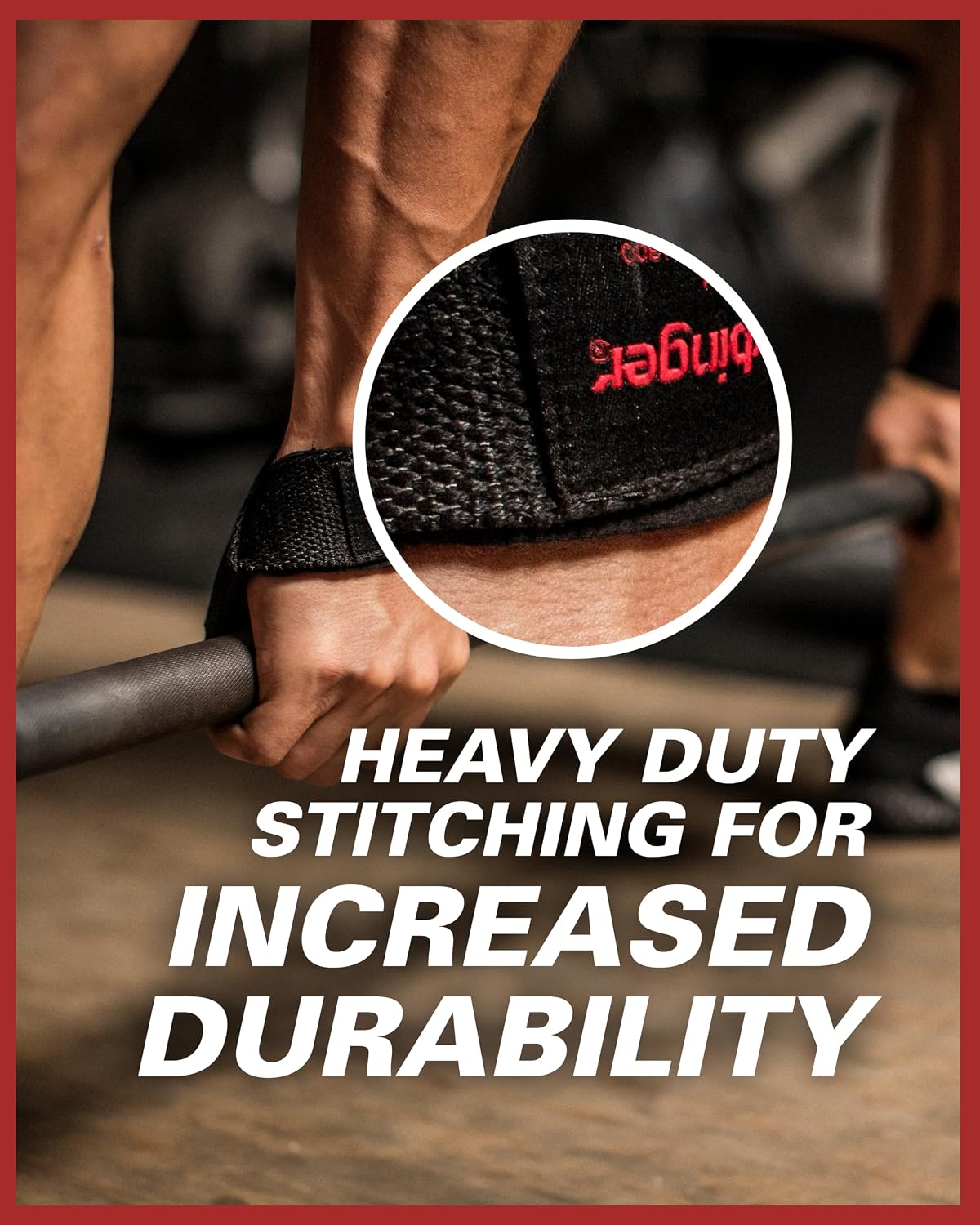 Padded Cotton Lifting Straps with NeoTek Cushioned Wrist, 21.5 Inch Length, 1.5 Inch Width, Pair, Weightlifting Wrist Straps for Deadlifts and Strength Training