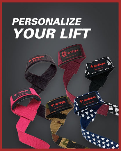Padded Cotton Lifting Straps with NeoTek Cushioned Wrist, 21.5 Inch Length, 1.5 Inch Width, Pair, Weightlifting Wrist Straps for Deadlifts and Strength Training