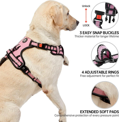 Dog Harness for Medium Sized Dog,No Pull Dog Vest Harness Set
