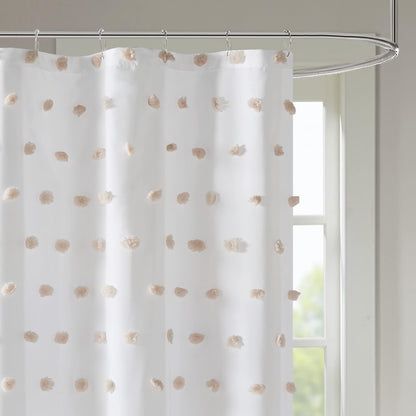 Sophie Shower Curtain for Bathroom, 72 x 72, Blush