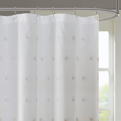 Sophie Shower Curtain for Bathroom, 72 x 72, Blush