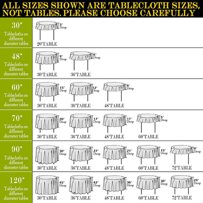 Table Cloth 60 Inch Round Tablecloth Fits Max50 Inch Diameter Table Top,Pink Polyester Washable Wrinkle-Free Spillproof Tablecloth for Party Patio Cover
