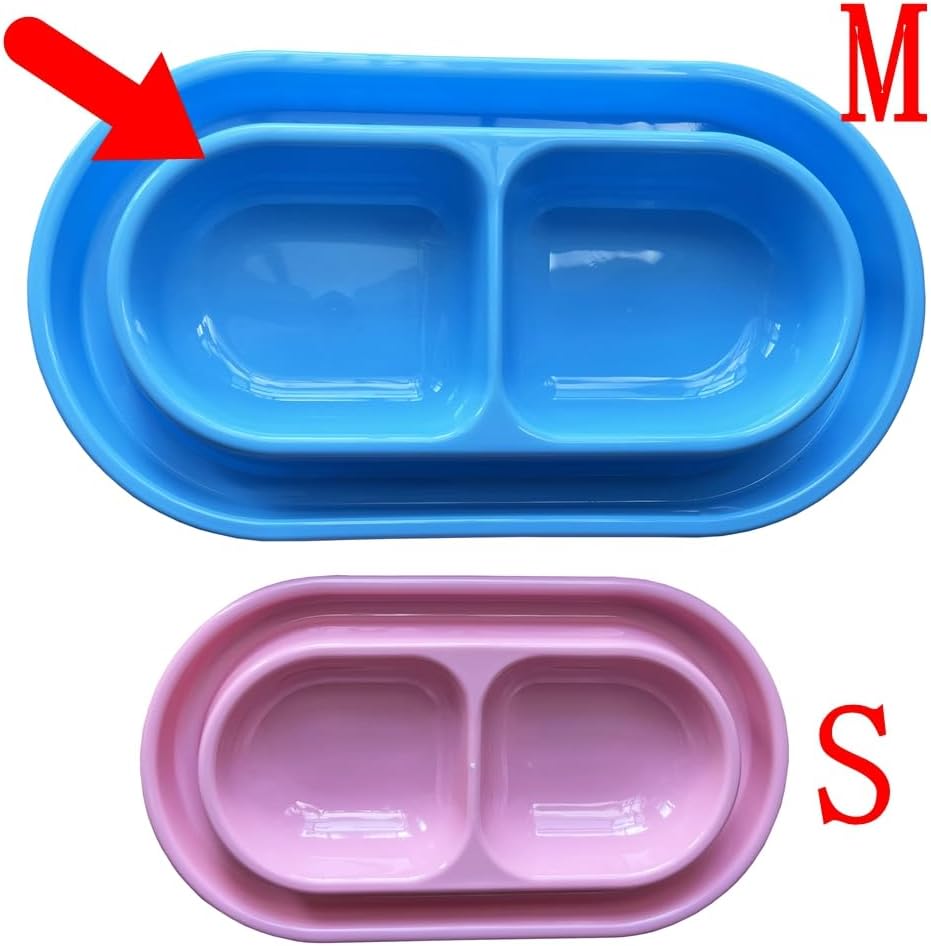 Ant Proof Cat Dish 32 Oz Pet Food Water Bowl for Dogs Cats Pink, M