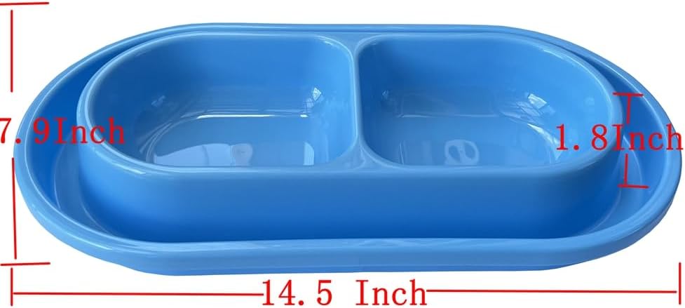 Ant Proof Cat Dish 32 Oz Pet Food Water Bowl for Dogs Cats Pink, M