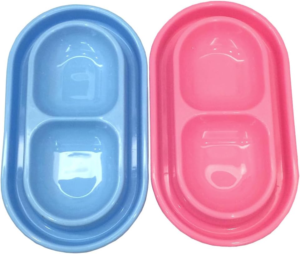 Ant Proof Cat Dish 32 Oz Pet Food Water Bowl for Dogs Cats Pink, M