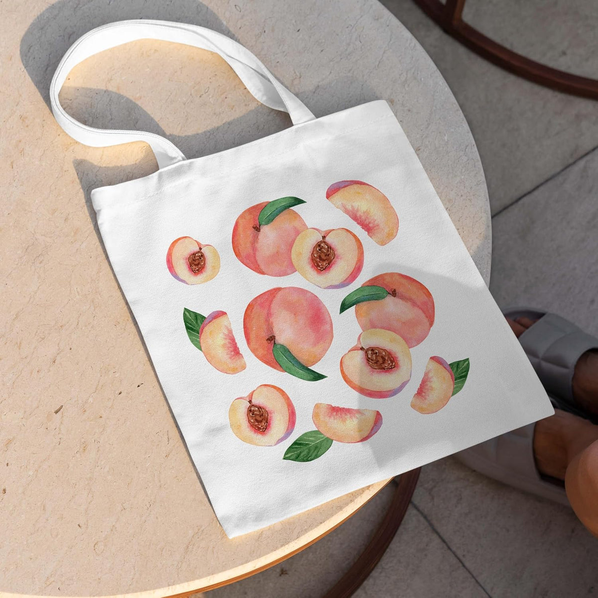 Fruit Tote Bag with Magnetic Buckle-Fruit Themed Seasonal Gifts for Birthday, Mother's Day, Christmas.