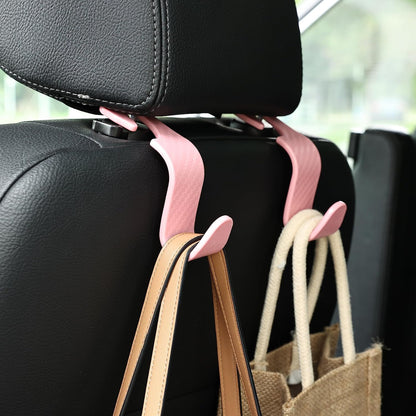 Car Seat Hooks 4 Pack - 55lb Heavy Duty Headrest Hook,Pink