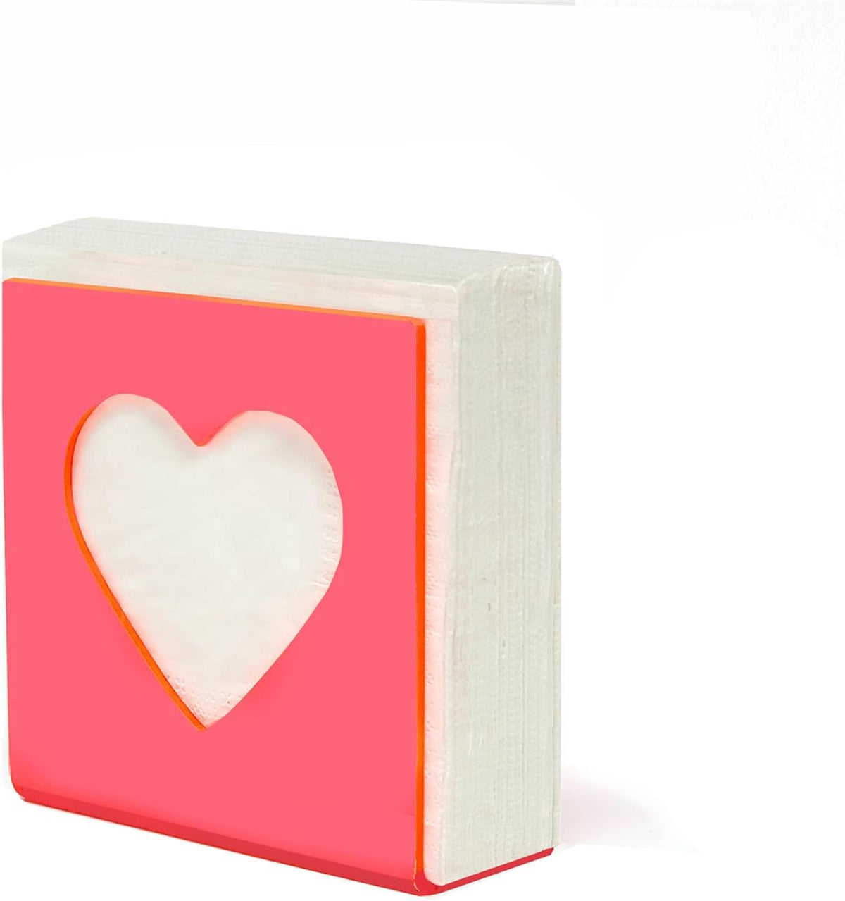 Acrylic Heart Napkin Holders for Tables - Cute Napkins Dispenser
