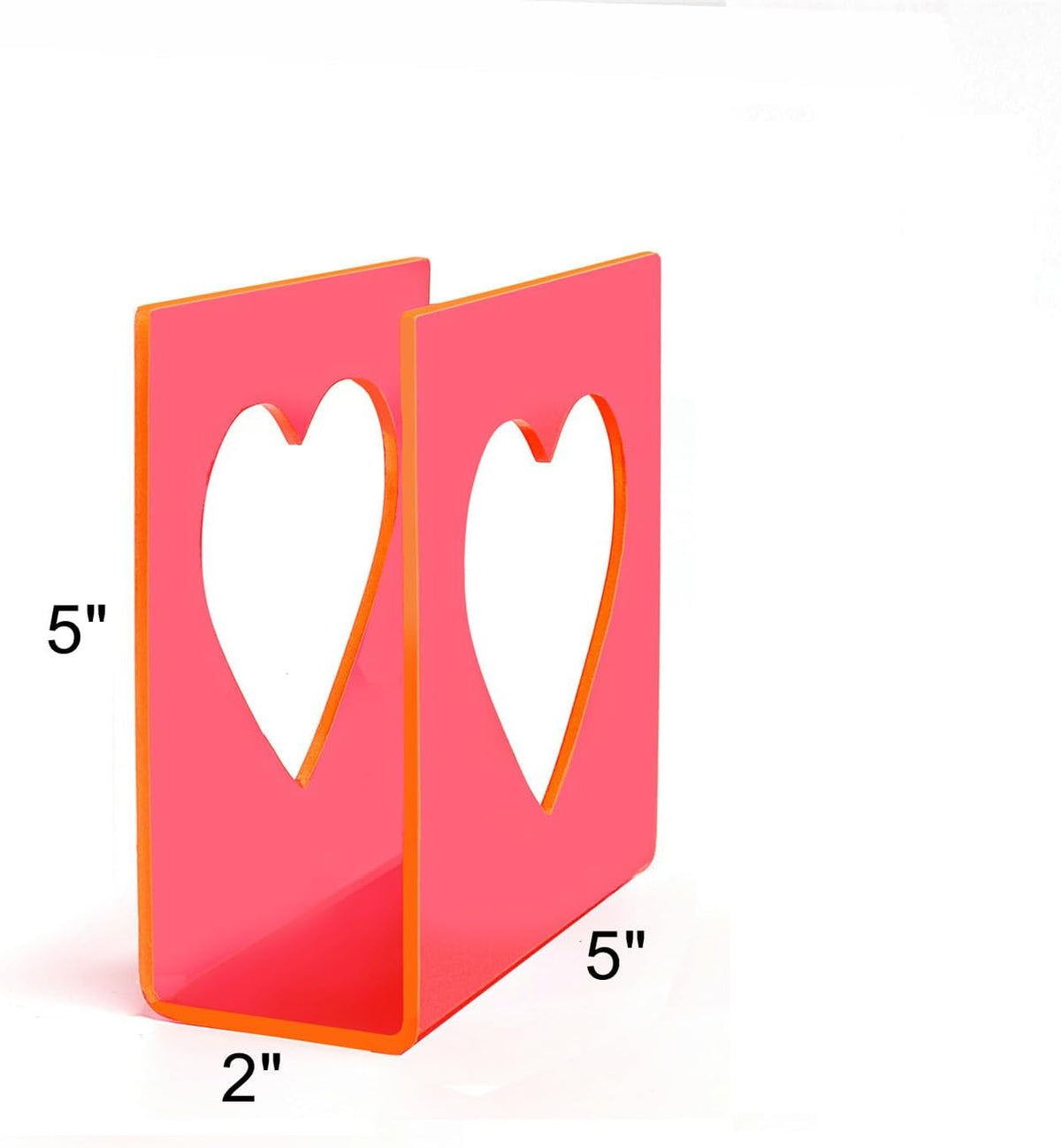 Acrylic Heart Napkin Holders for Tables - Cute Napkins Dispenser