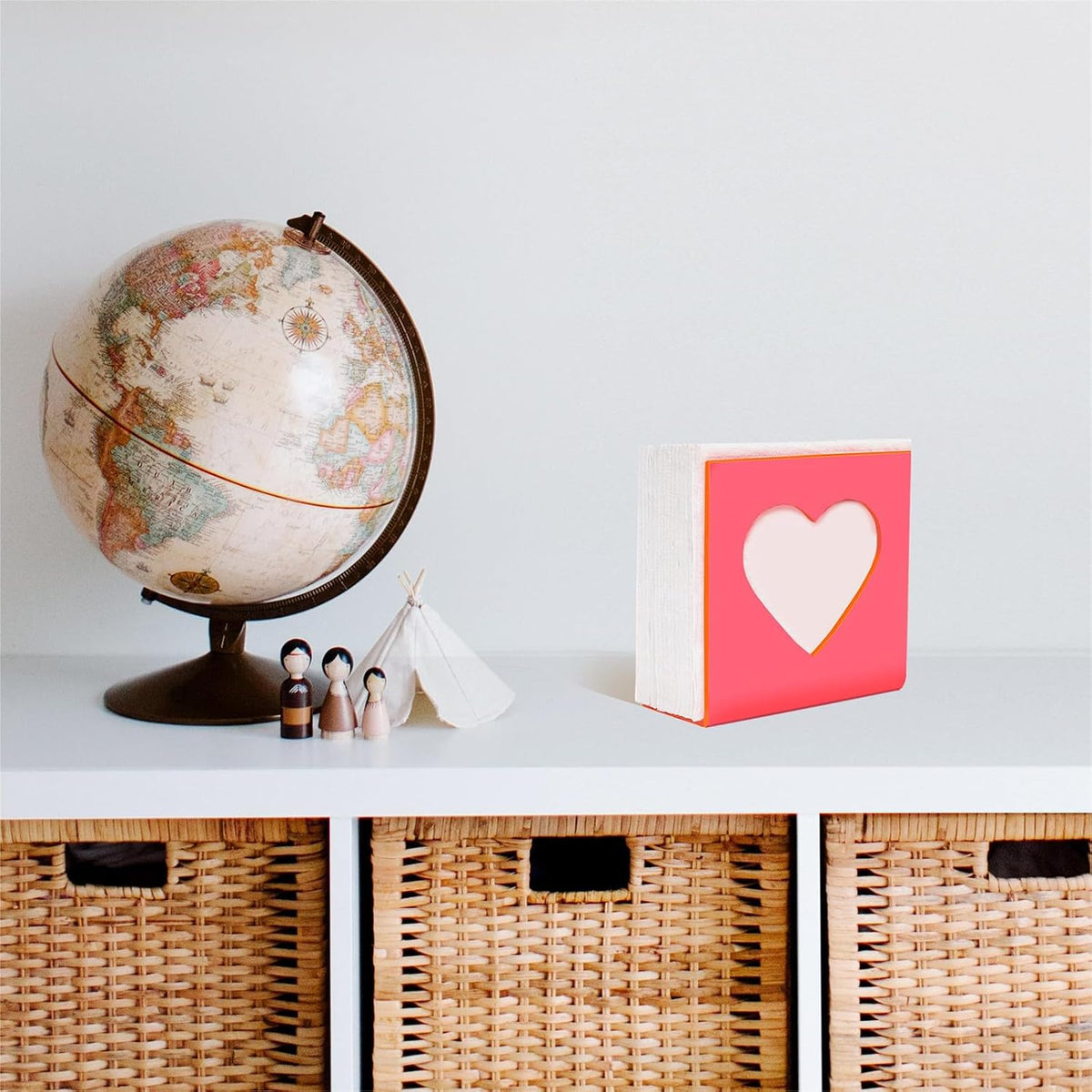 Acrylic Heart Napkin Holders for Tables - Cute Napkins Dispenser
