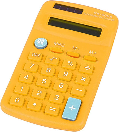 Desktop Calculator,Dual Solar Power and Battery Big Buttons 12 Digits Pink Calculator with Large LCD Display,Basic 4 Function Calculator for School Home Business Students Office