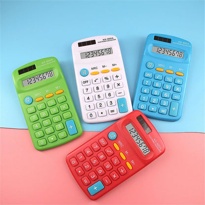 Desktop Calculator,Dual Solar Power and Battery Big Buttons 12 Digits Pink Calculator with Large LCD Display,Basic 4 Function Calculator for School Home Business Students Office