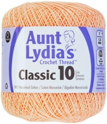 Crochet Thread - Size 10 - Light Peach (2-Pack)