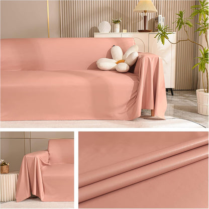 PU Leather Throws for Sofa, Soft Hard-Wearing Sofa Throw Waterproof Sofa Cover 2 Seater Sofa Protector Living Room Decoration Sofa Throw Blanket (Pink, 180X200cm)