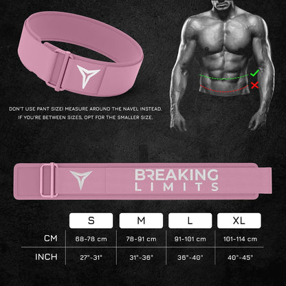 Pink Lifting Belt - Weightlifting Belt for Women - Gym Belt