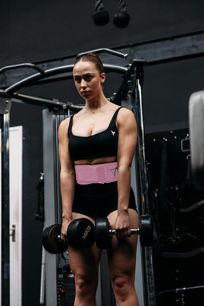 Pink Lifting Belt - Weightlifting Belt for Women - Gym Belt