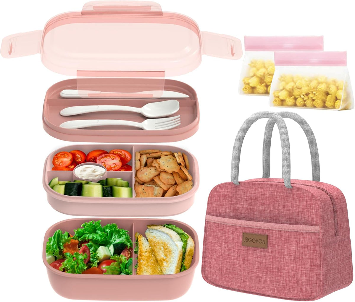 Leakproof Bento Box & Insulated Lunch Bag Set for School and Work