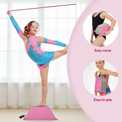 Cheerleading Balance Trainer, Portable Cheer Stunt Stand, PU Non-Slip Cheer Flyer Stand for Children Kids Cheer Dance & Gymnastics Home Practice, Promotion Flexibility Core Strength and Conditioning