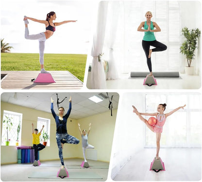 Cheerleading Balance Trainer, Portable Cheer Stunt Stand, PU Non-Slip Cheer Flyer Stand for Children Kids Cheer Dance & Gymnastics Home Practice, Promotion Flexibility Core Strength and Conditioning