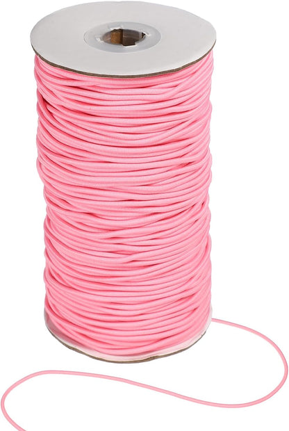 Stretchy String for Bracelets, Elastic Crystal Thread Stretch Elastic Beading Cord 2.5mm & Peach Pink-Fitting for(Bracelets/Sewing/Beading/Necklace/Jewelry Making/Crafts DIY)