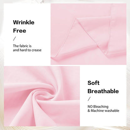 Pink Wedding Arch Draping Fabric Chiffon Fabric, 29in x 18Ft Sheer Chiffon Outdoor Curtain for Wedding Ceremony Birthday Party Decoration (Light Pink,1 Panel)