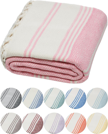 100% Certified Organic Turkish Cotton Bath & Beach Towel, 71x36 in.