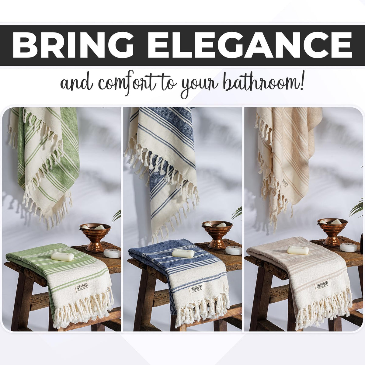 100% Certified Organic Turkish Cotton Bath & Beach Towel, 71x36 in.