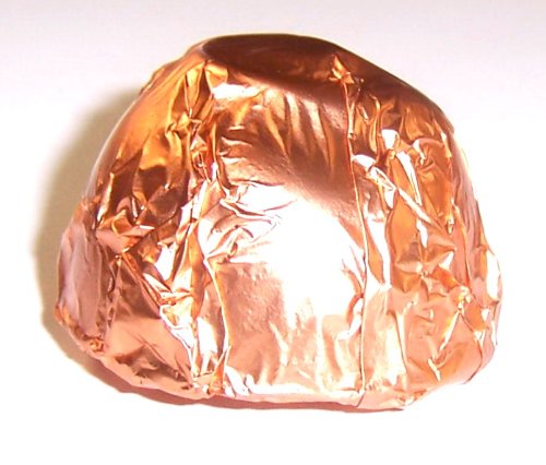 Milk Chocolate Peach Italian Butter Cream Candies with Peach Foils in a 1 Pound Pastel Flower Box