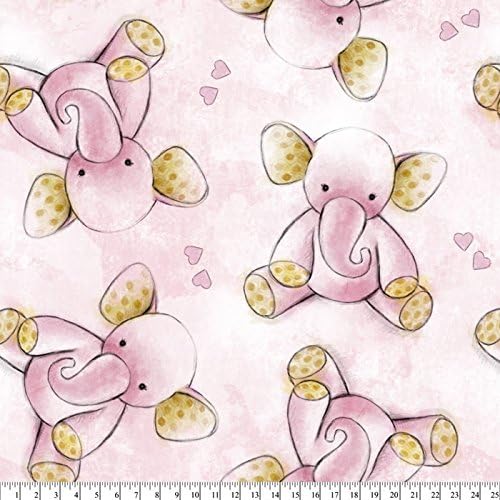 No-Sew Fleece Throw Blanket Kit, Elephants 50x60 inches
