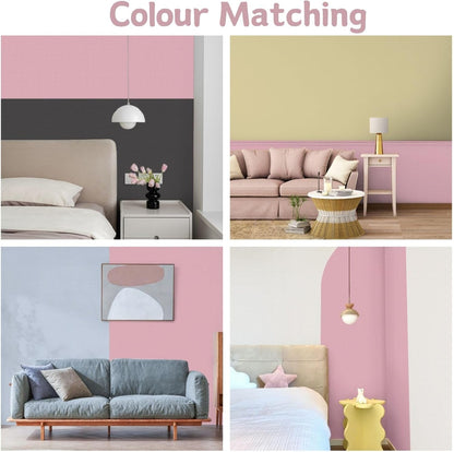 Pink Peel and Stick Wallpaper Self-Adhesive Contact Paper Not Ease Torn