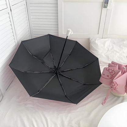 Automatic Umbrella for Women Kids Girls Compact Travel Rain Sun Uv Protection Portable Foldable