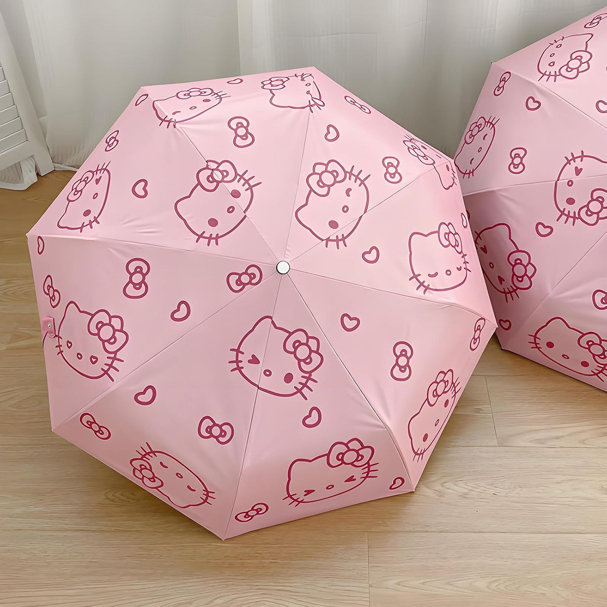 Automatic Umbrella for Women Kids Girls Compact Travel Rain Sun Uv Protection Portable Foldable